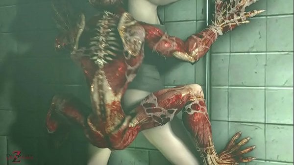 RESIDENT EVIL 2 REMAKE Licker Claire Redfield Minecraft Gaming Porn